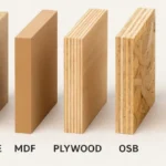 Các loại gỗ công nghiệp phổ biến: MDF, MFC, HDF, Plywood, OSB