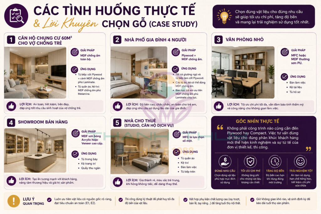Cách Chọn Gỗ Công Nghiệp Đúng Mục Đích Sử Dụng