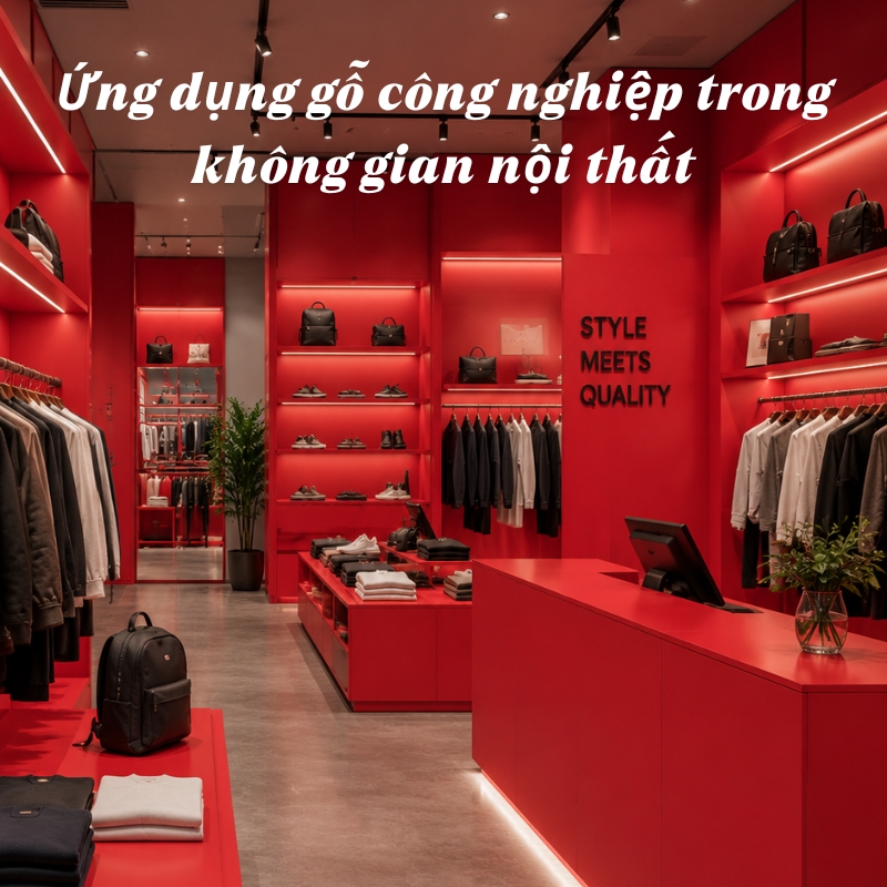 Ứng dụng gỗ công nghiệp trong không gian nội thất