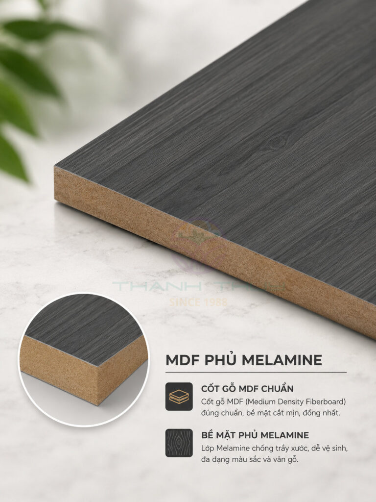 Ván MDF phủ Melamine