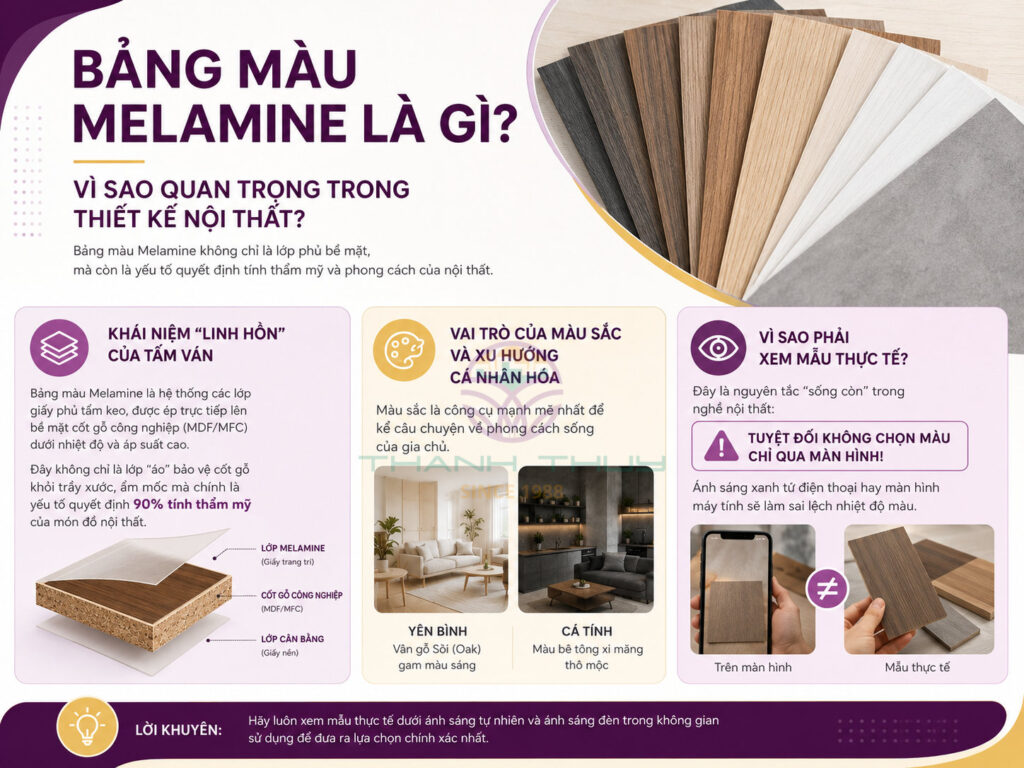 Bảng màu melamine