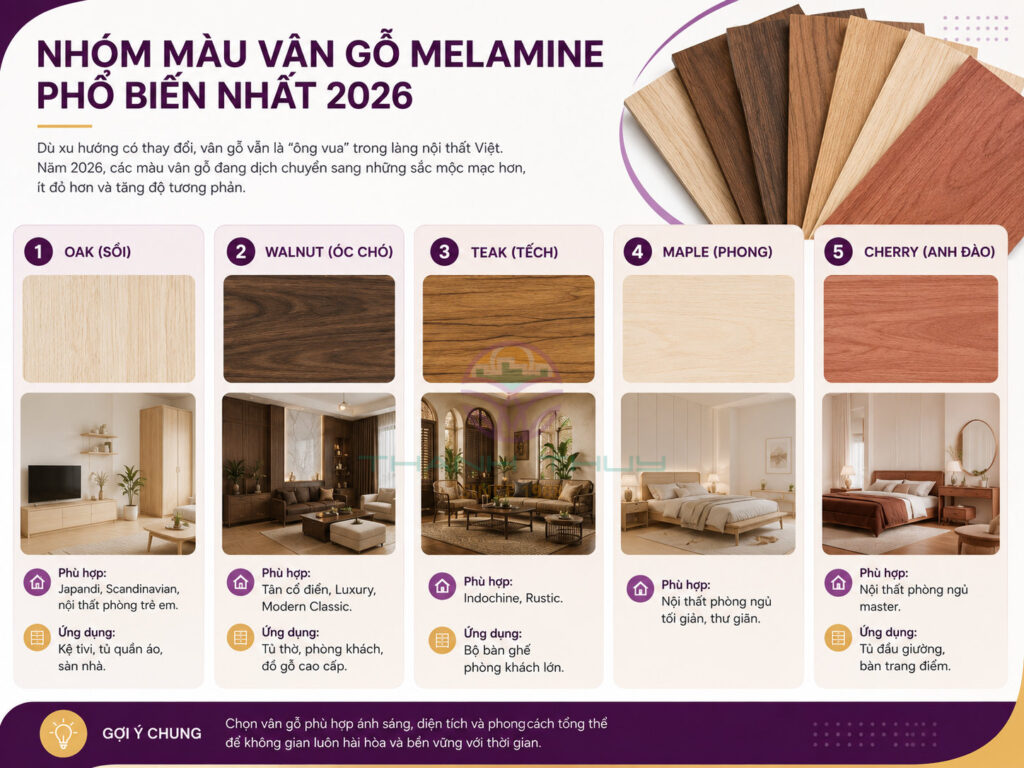 Bảng màu melamine