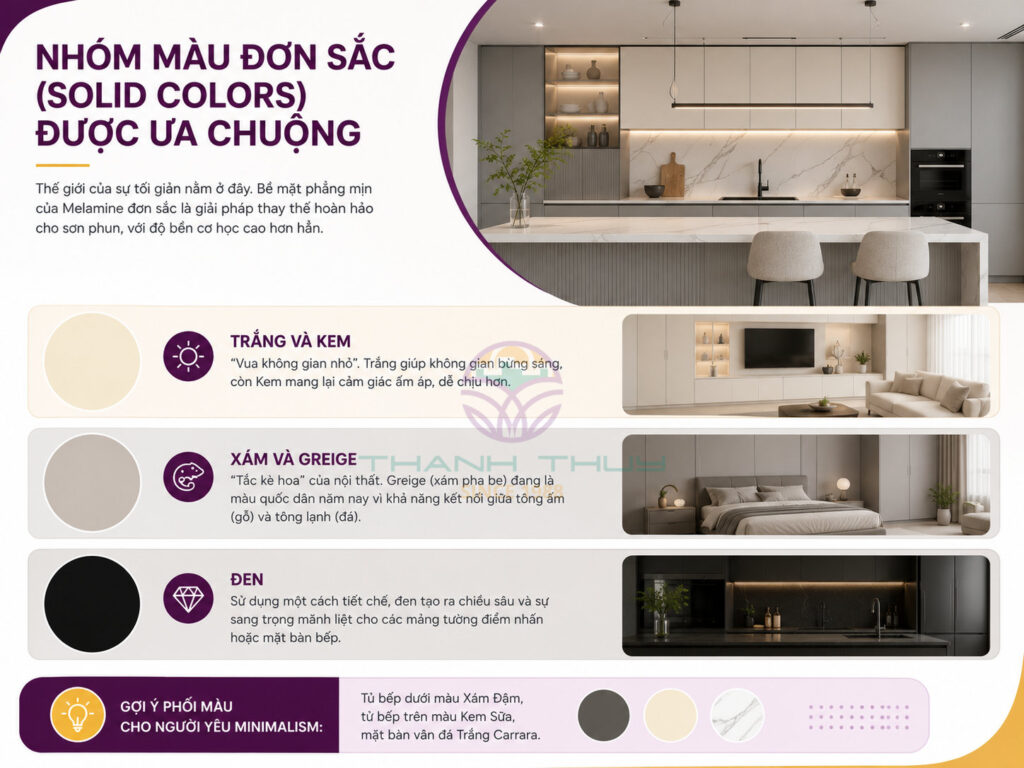 Bảng màu melamine