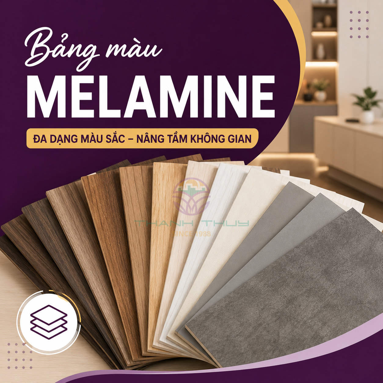 Bảng màu melamine