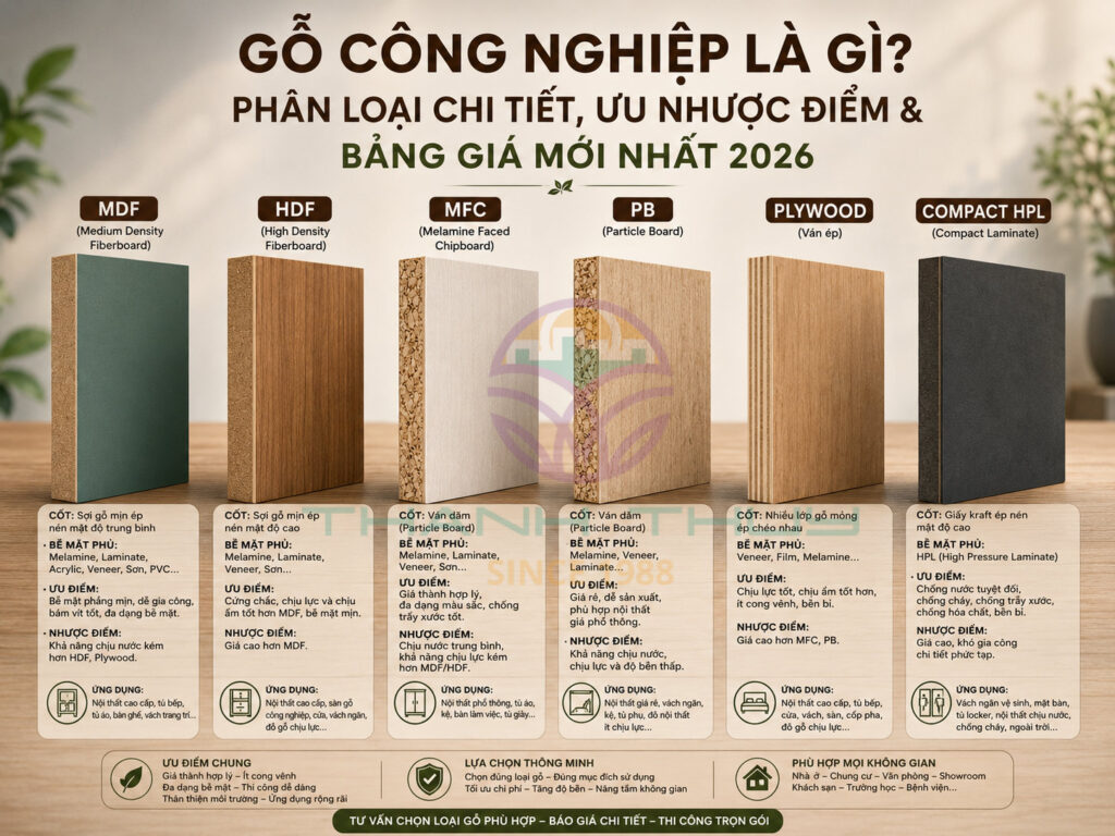 Gỗ công nghiệp là gì