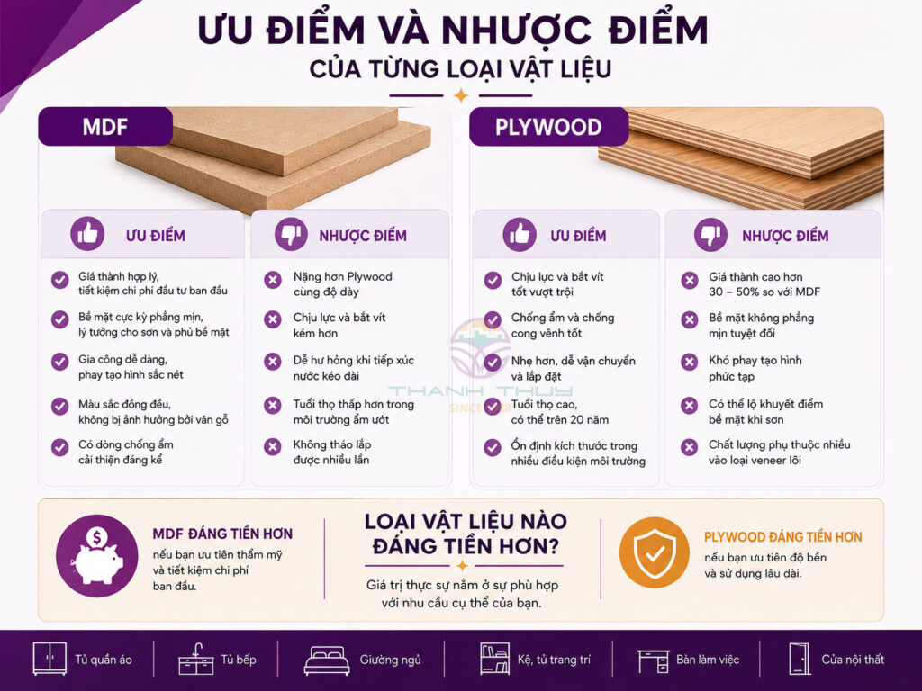MDF và Plywood