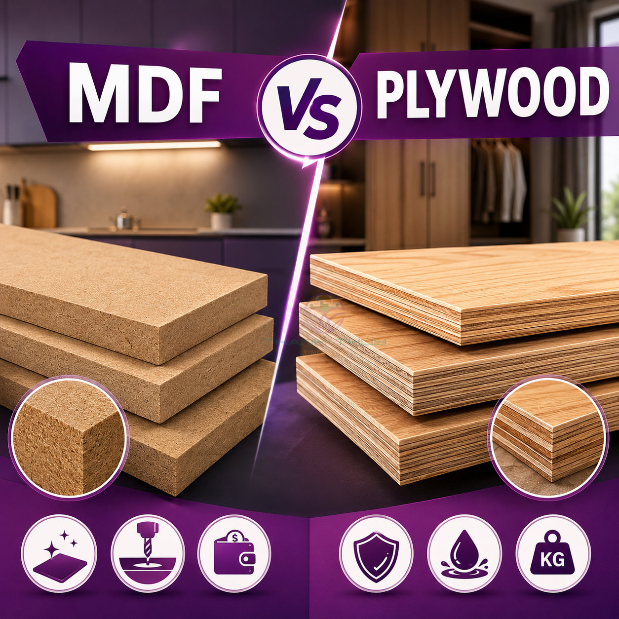MDF và Plywood