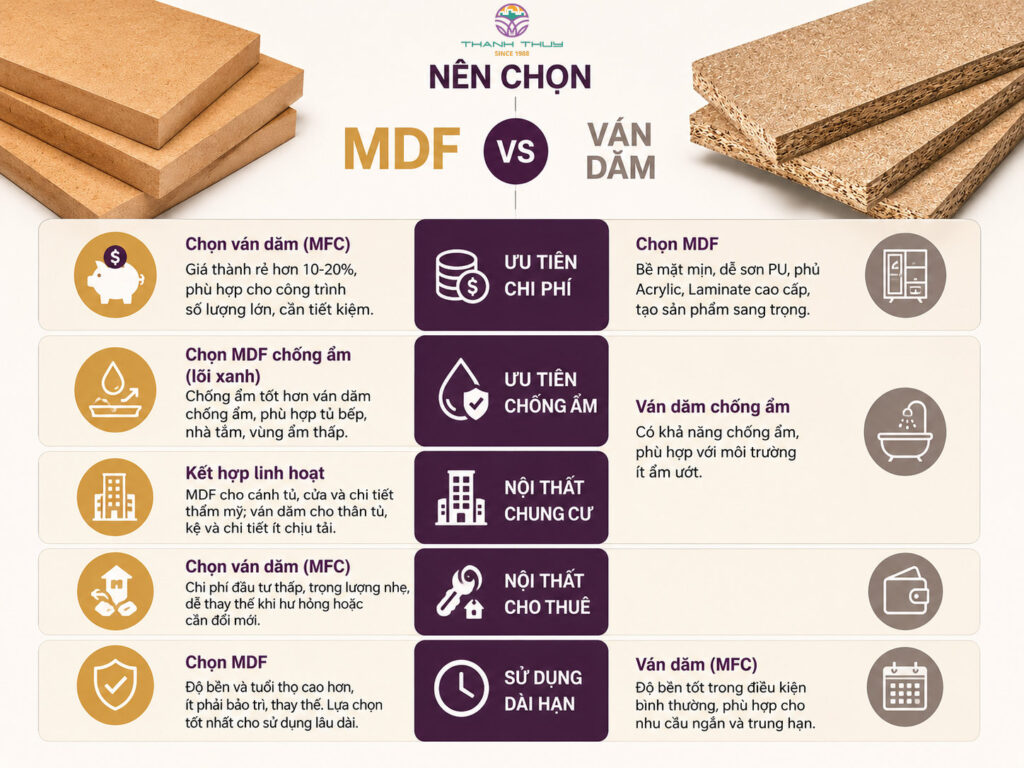 MDF và ván dăm