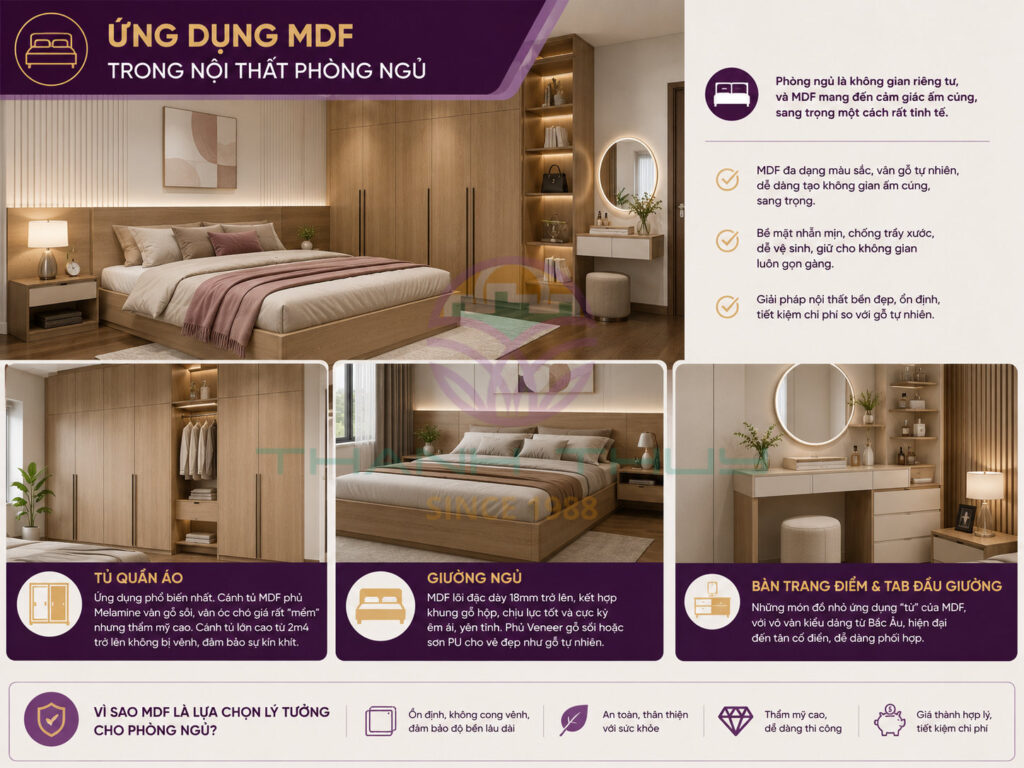 Ứng dụng Ván MDF trong nội thất
