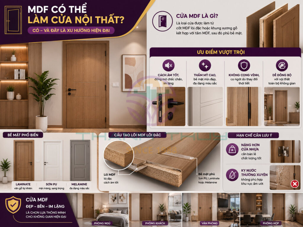 Ứng dụng Ván MDF trong nội thất